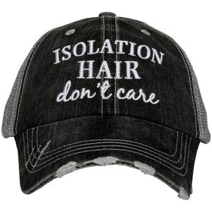 Isolation Hair Don’t Care Distressed Trucker Hat